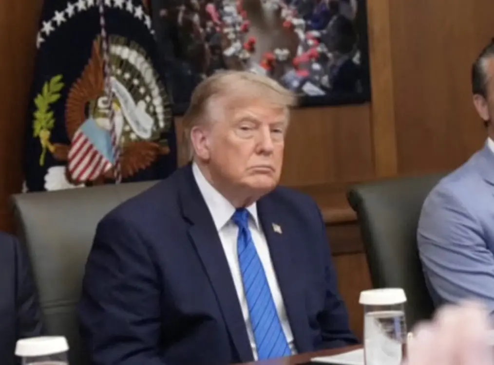 President Trump hid inside an airport catering truck