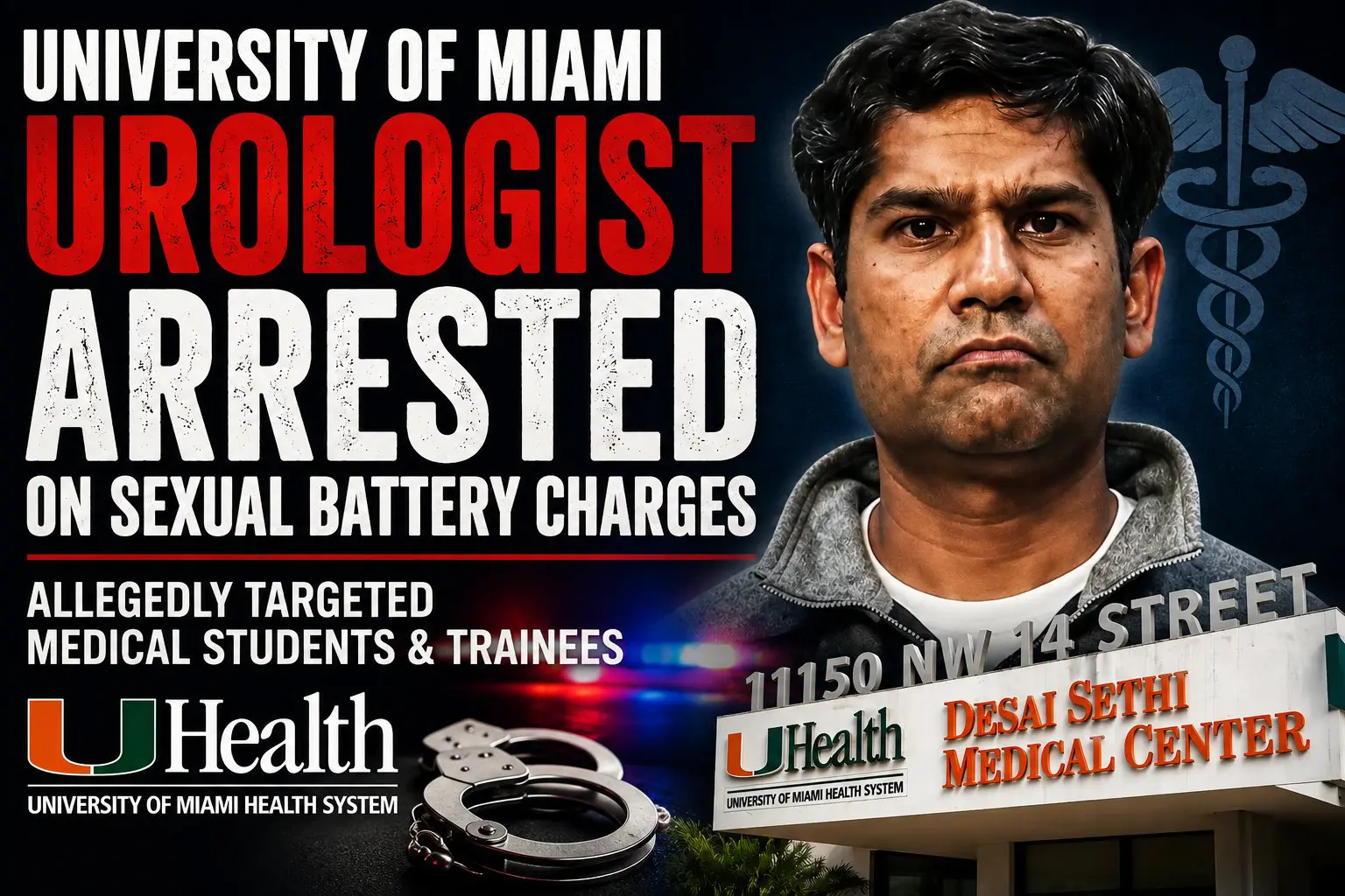Dr. Ranjith Ramasamy, 45, a former University of Miami Miller School of Medicine physician and researcher