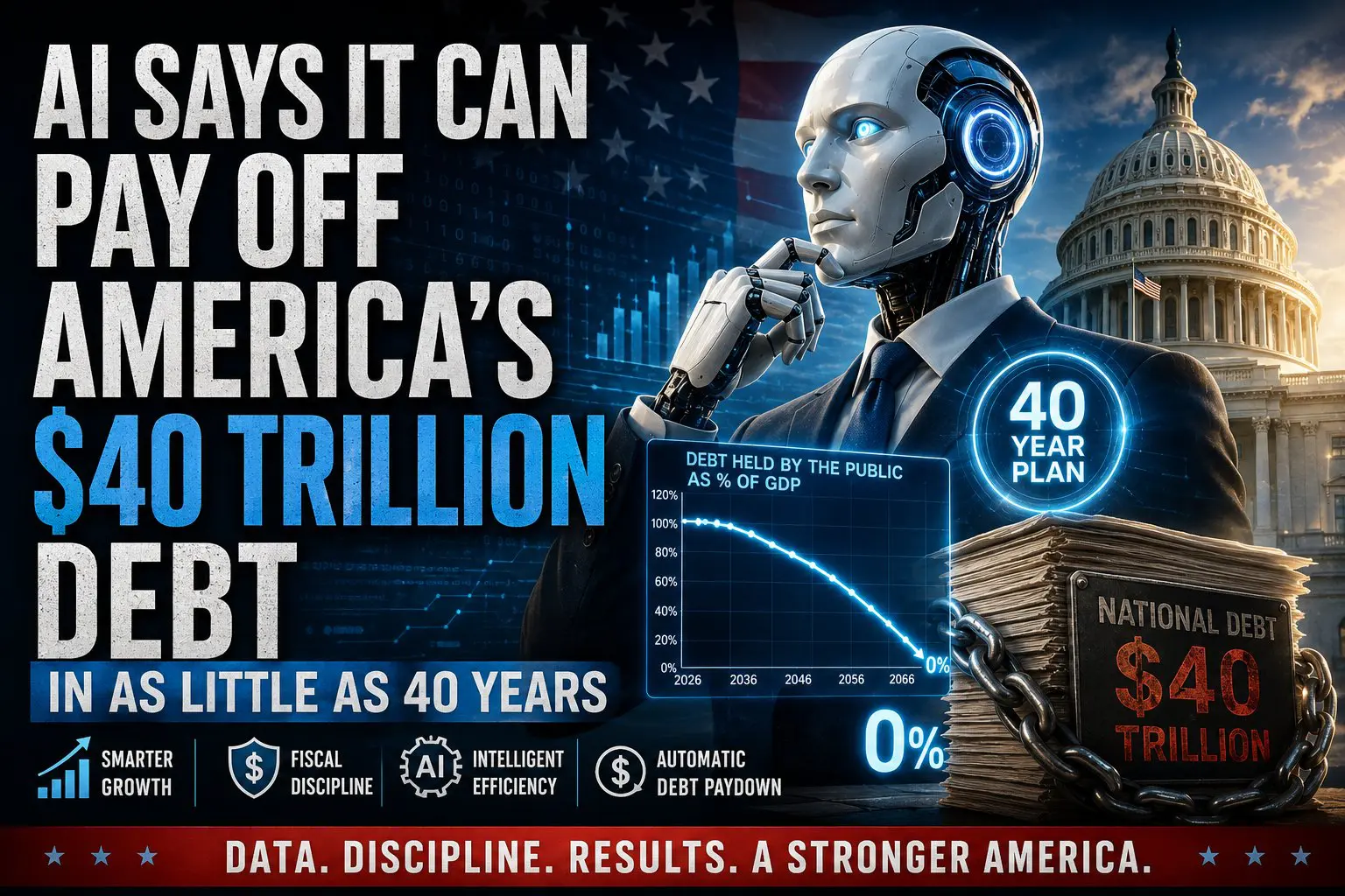 AI says it can pay off us debt in 40 years