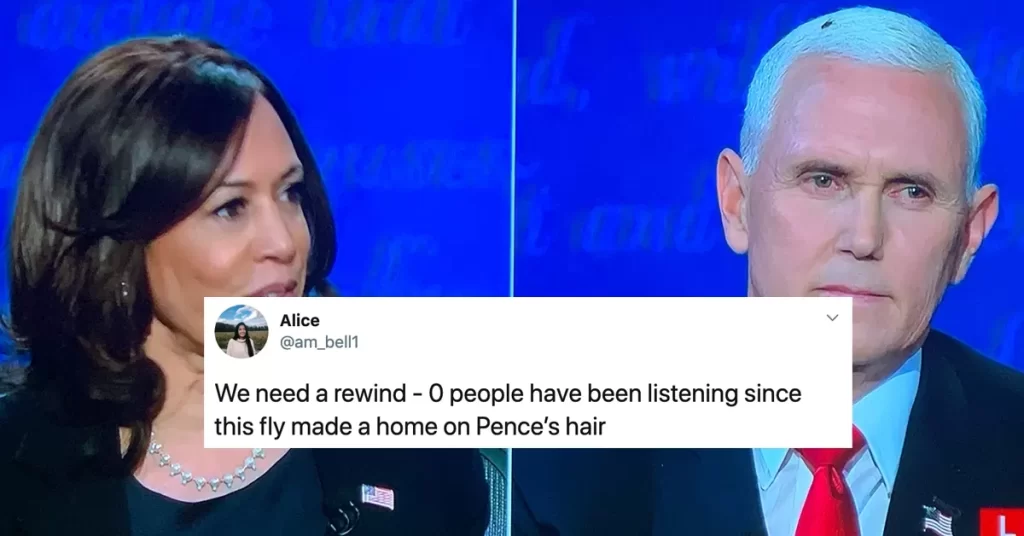 Fly Memes Pence VP Debate social
