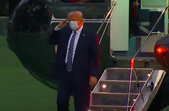 President Trump Comes Home From Walter Reed Hospital