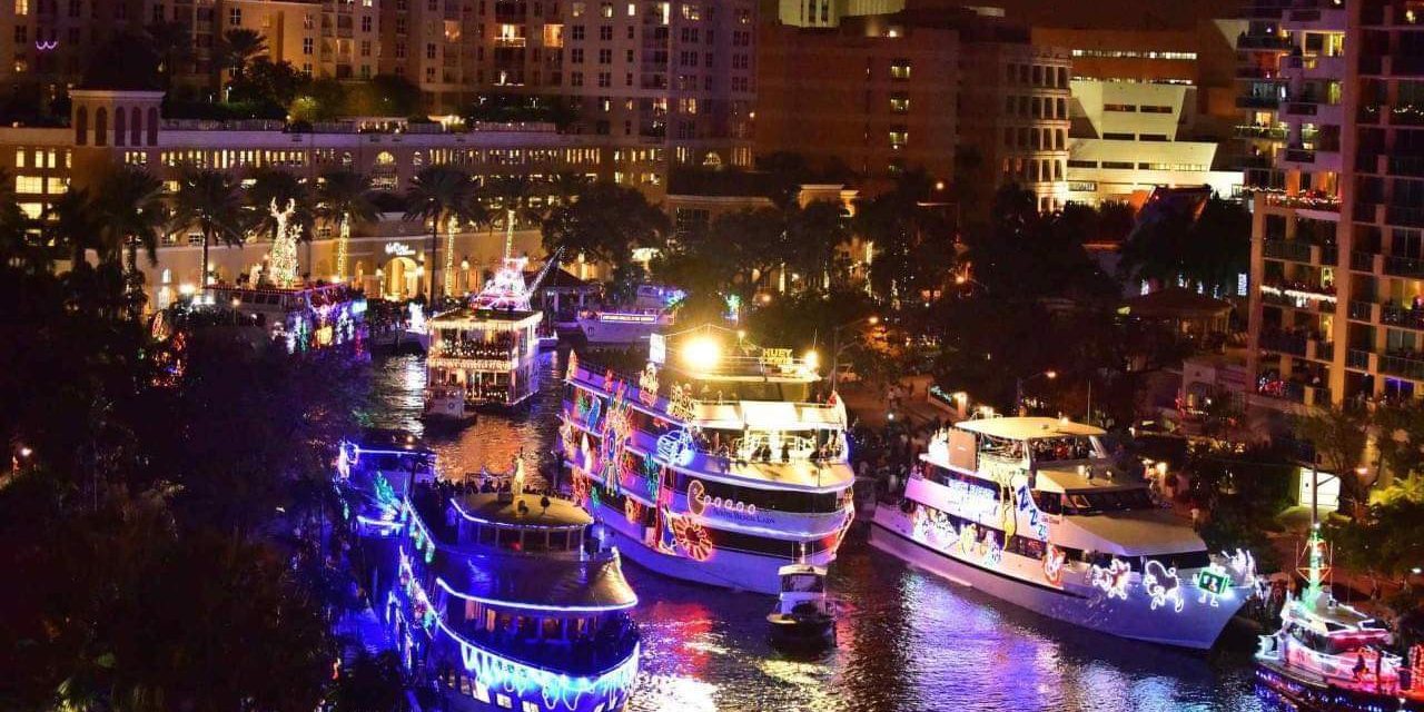 SFL Media Yacht in Seminole Hard Rock Winterfest Boat Parade 2021
