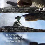 johnny depp and the entire internet meme