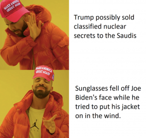 trump nuclear secrets meme