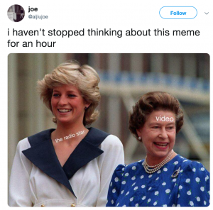 princess diana and the queen meme