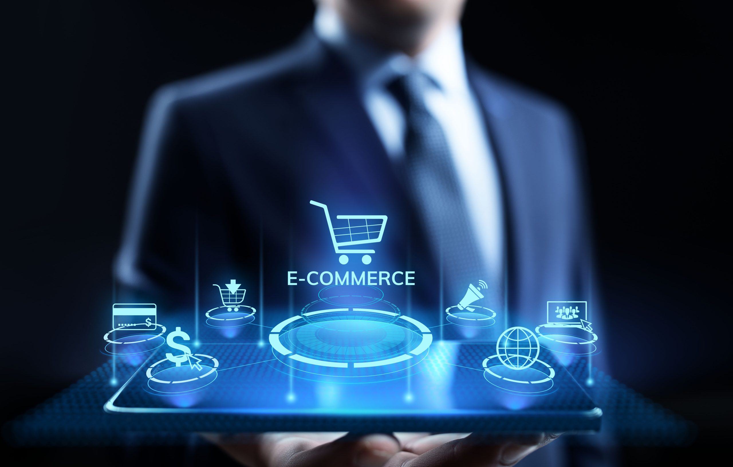 E-commerce Online Shopping Digital marketing and sales business technology concept