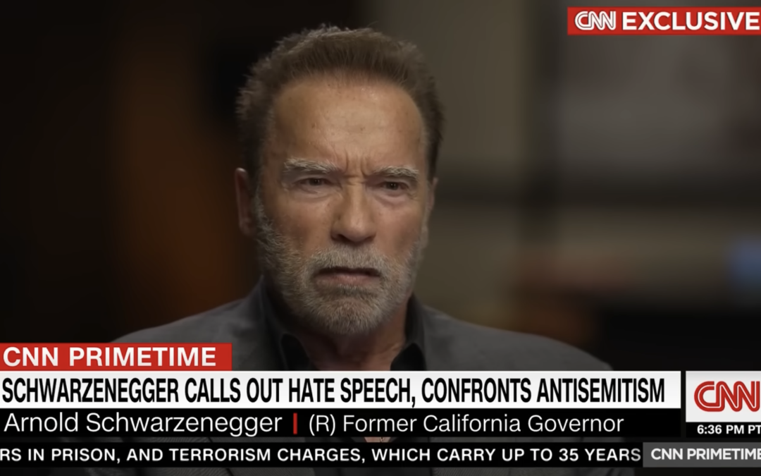 Arnold Stands Up Against Hate and Weighs in on Donald Trump’s Second Run for President
