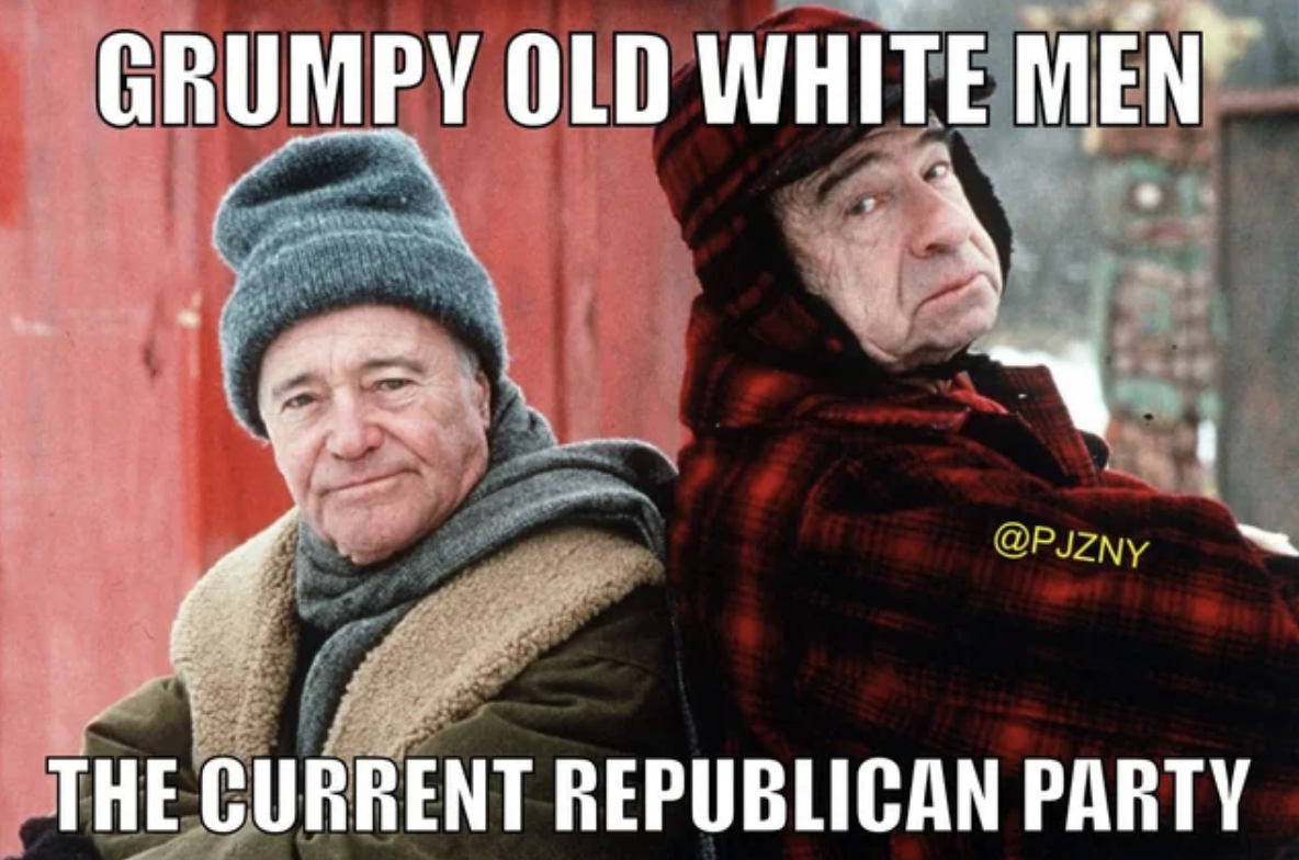 GOP - Grumpy Old White Men Meme 