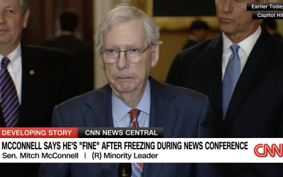 It Looked Like Mitch McConnell Had a Mini Stroke Today