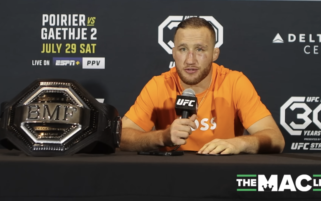 Justin Gaethje Talks About His Win Over Dustin Poirier and Possibly Fighting Conor McGregor