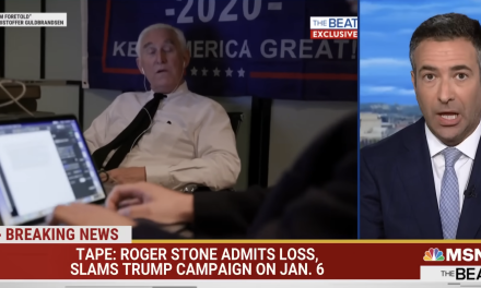 Roger Stone Tapes:  Stone Admits Trump Lost and Says His Campaign is “F*cked Up”