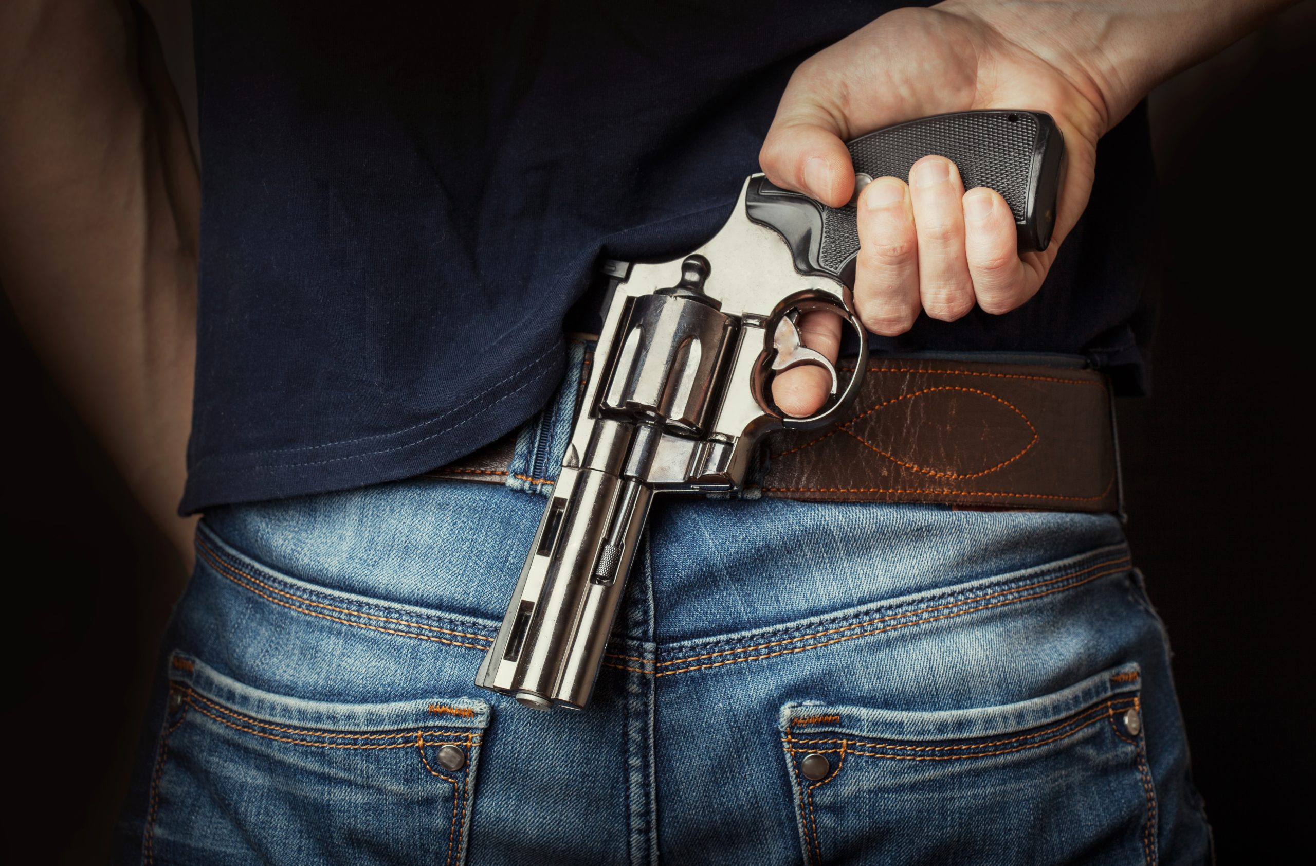 man with a gun