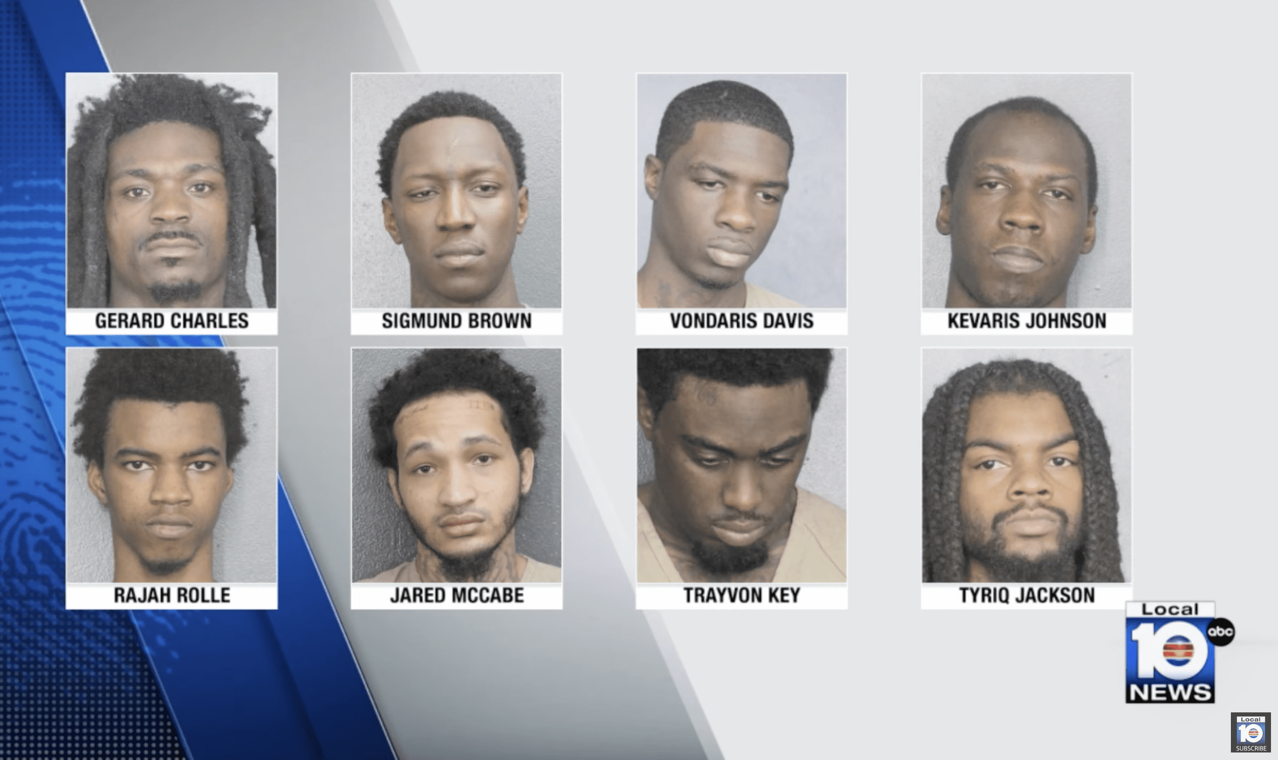 Eight Gang Members Wanted For Shootings And Murder Arrested in Broward ...