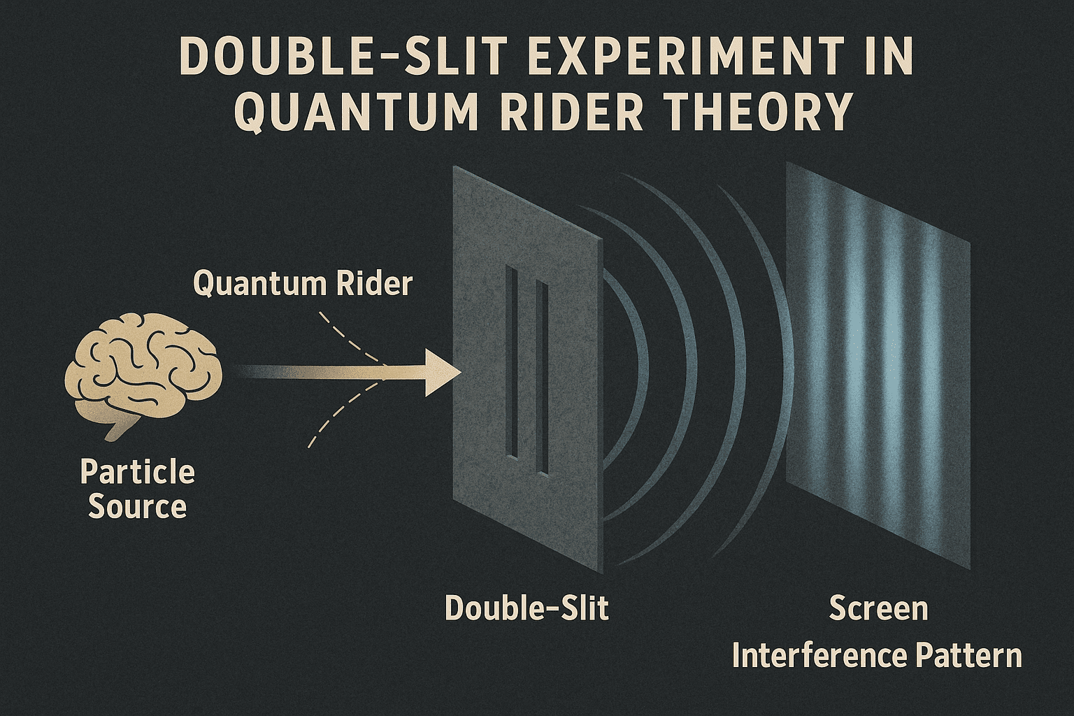 Double Slit Experiment in Quantum Rider Theory Double Slit Experiment in Quantum Rider Theory