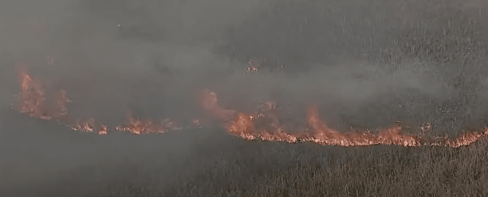 Smoke spreads across South Florida from fire in Everglades
