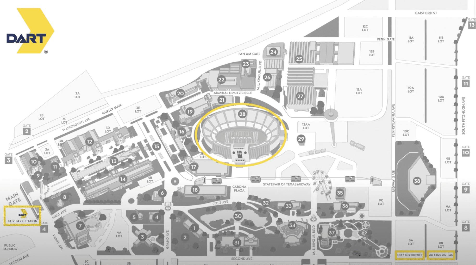 DART to get to Red River Rivalry game