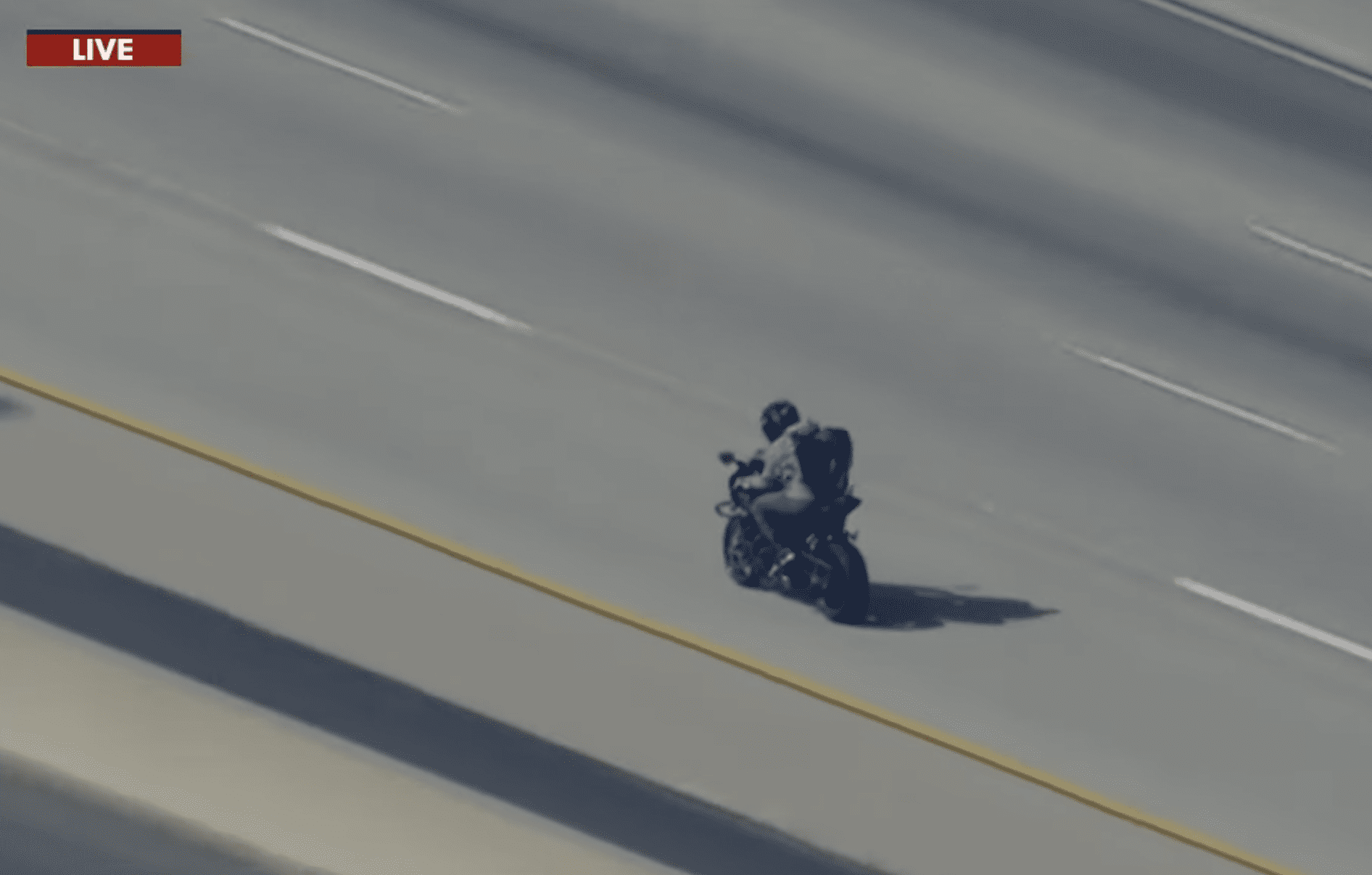 High-speed motorcycle chase