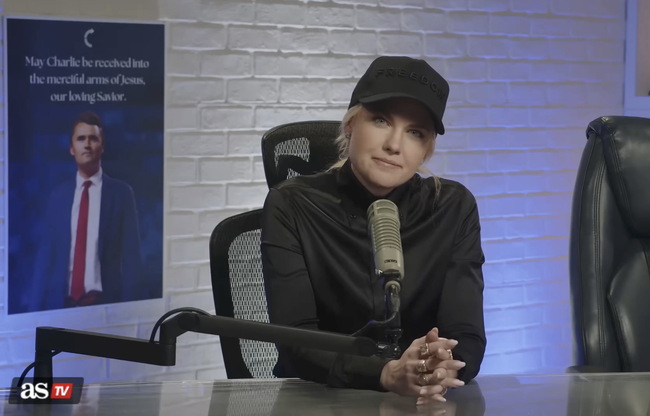 Erika Kirk in all Black