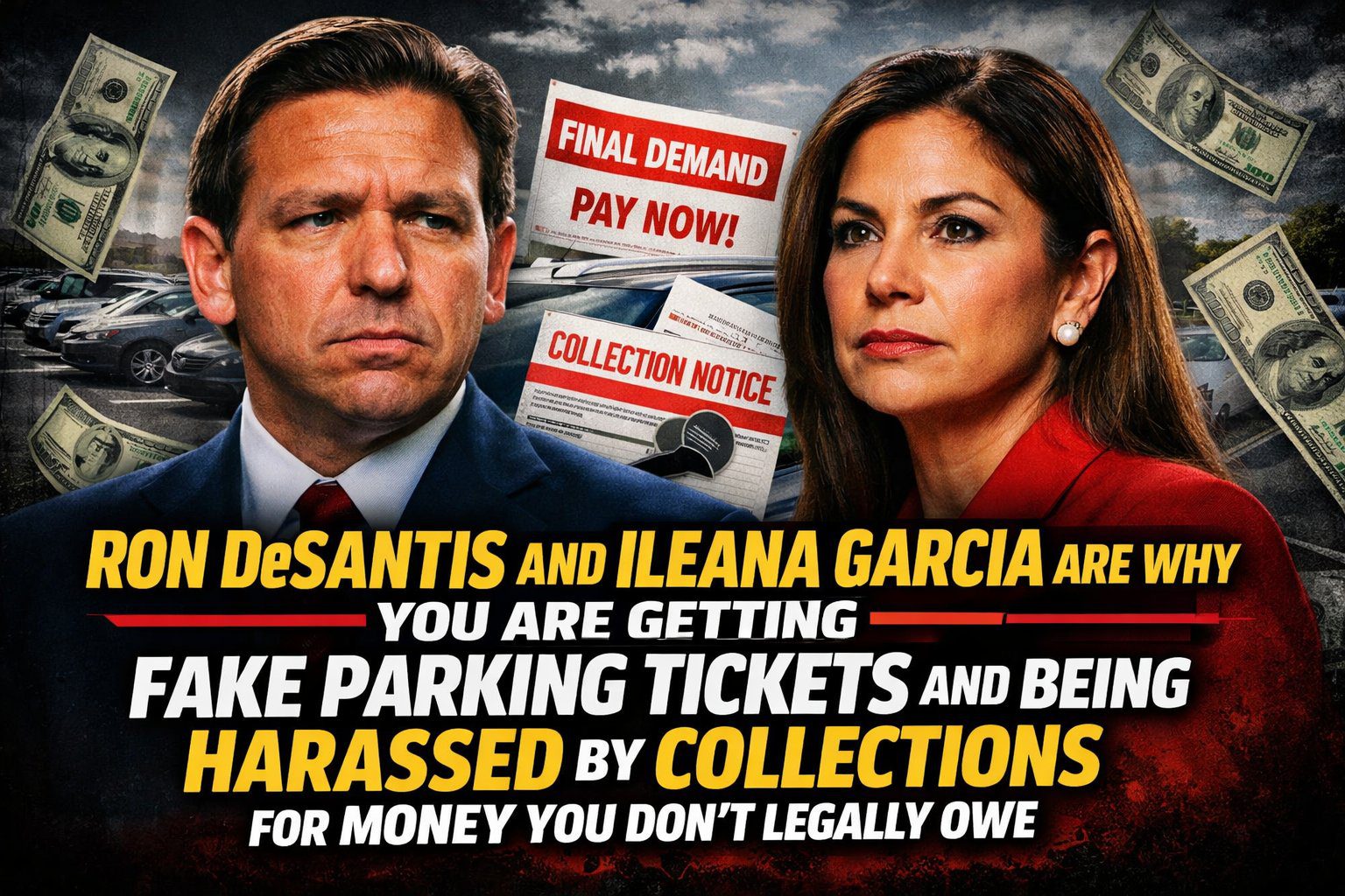 Ron DeSantis Parking Lot Scams