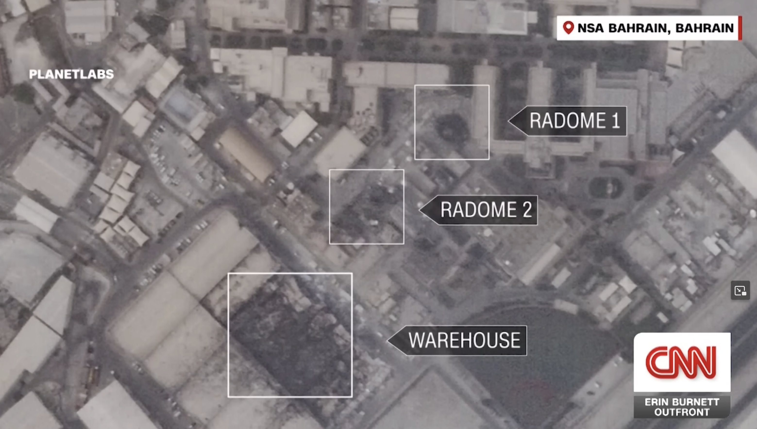 Damage to USA Bases in Middle East