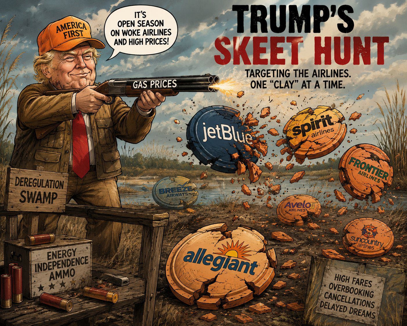 Trump Takes Out The Airlines