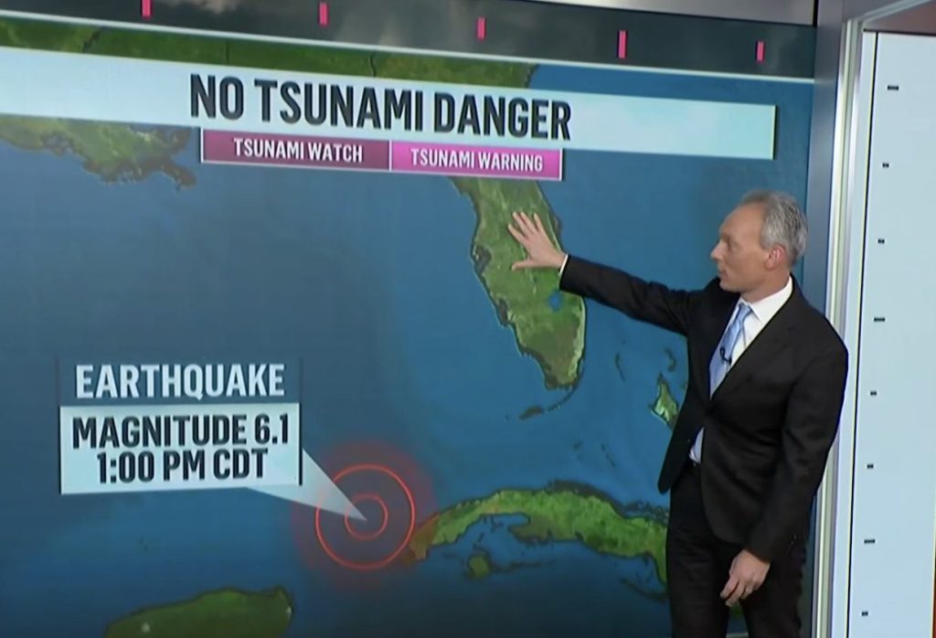 earthquake near Cuba