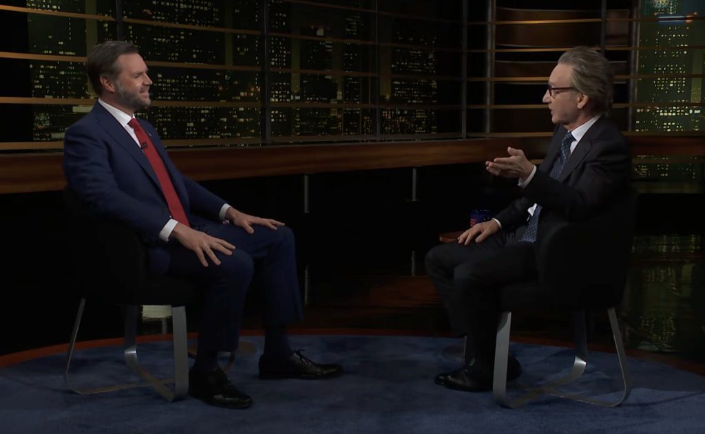 JD Vance and Bill Maher
