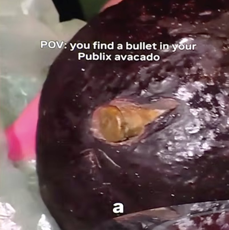 Avocado with bullet