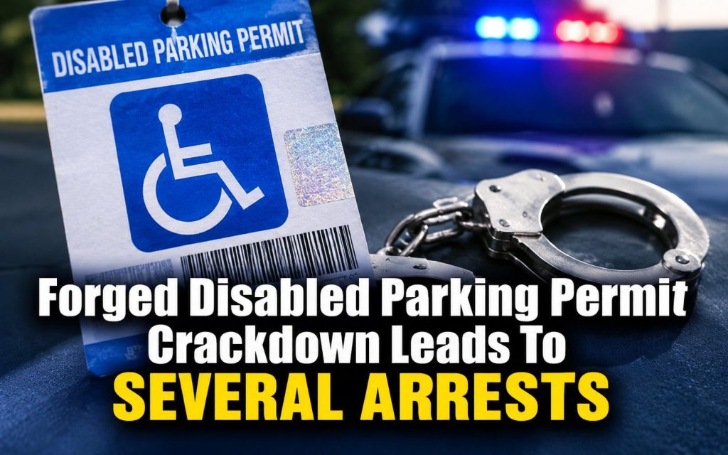 Forged Disabled Parking Permits