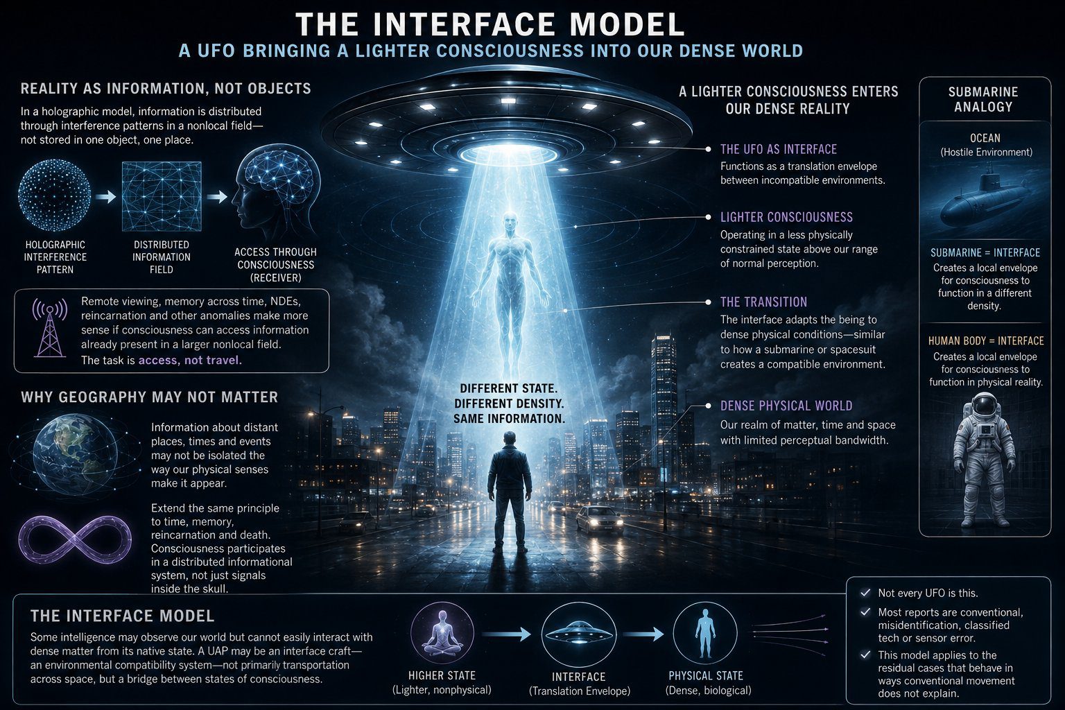 Some UFOs Travel Layers of Consciousness. 