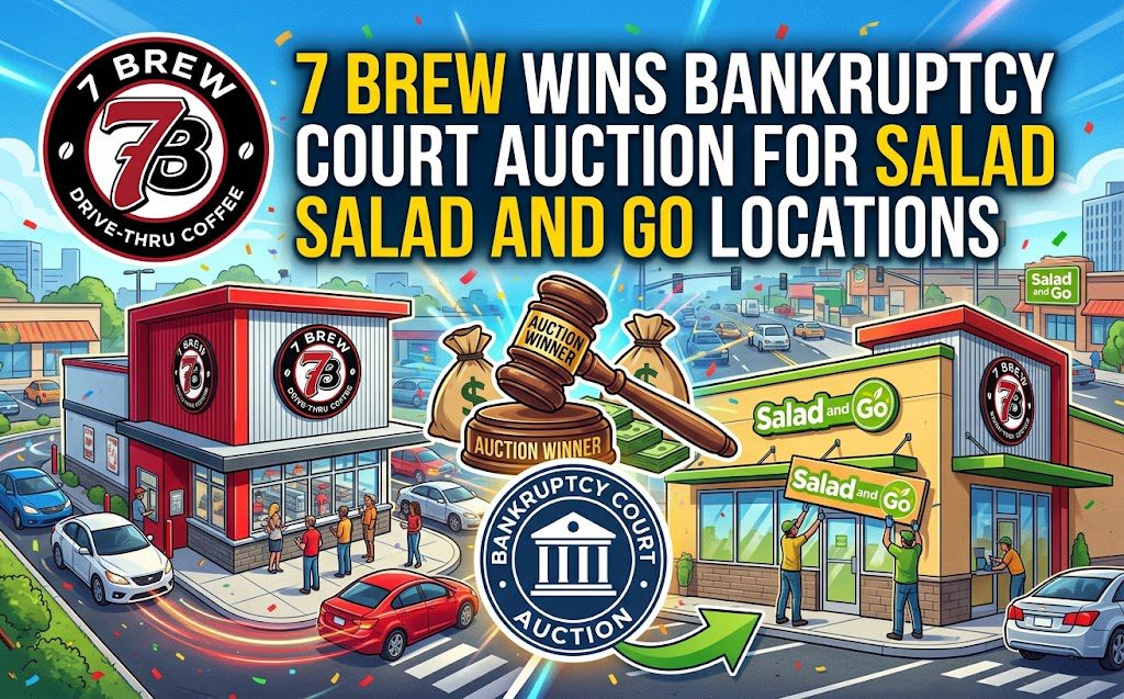 7 Brew wins bankruptcy court auction for Salad and Go locations