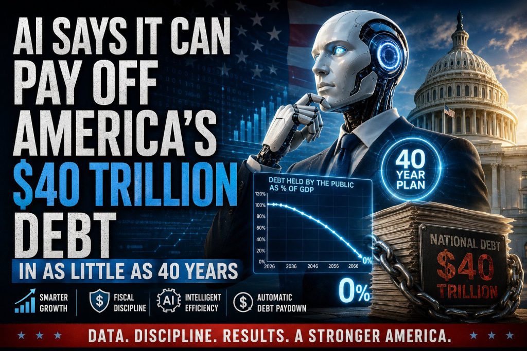 AI says it can pay off us debt in 40 years