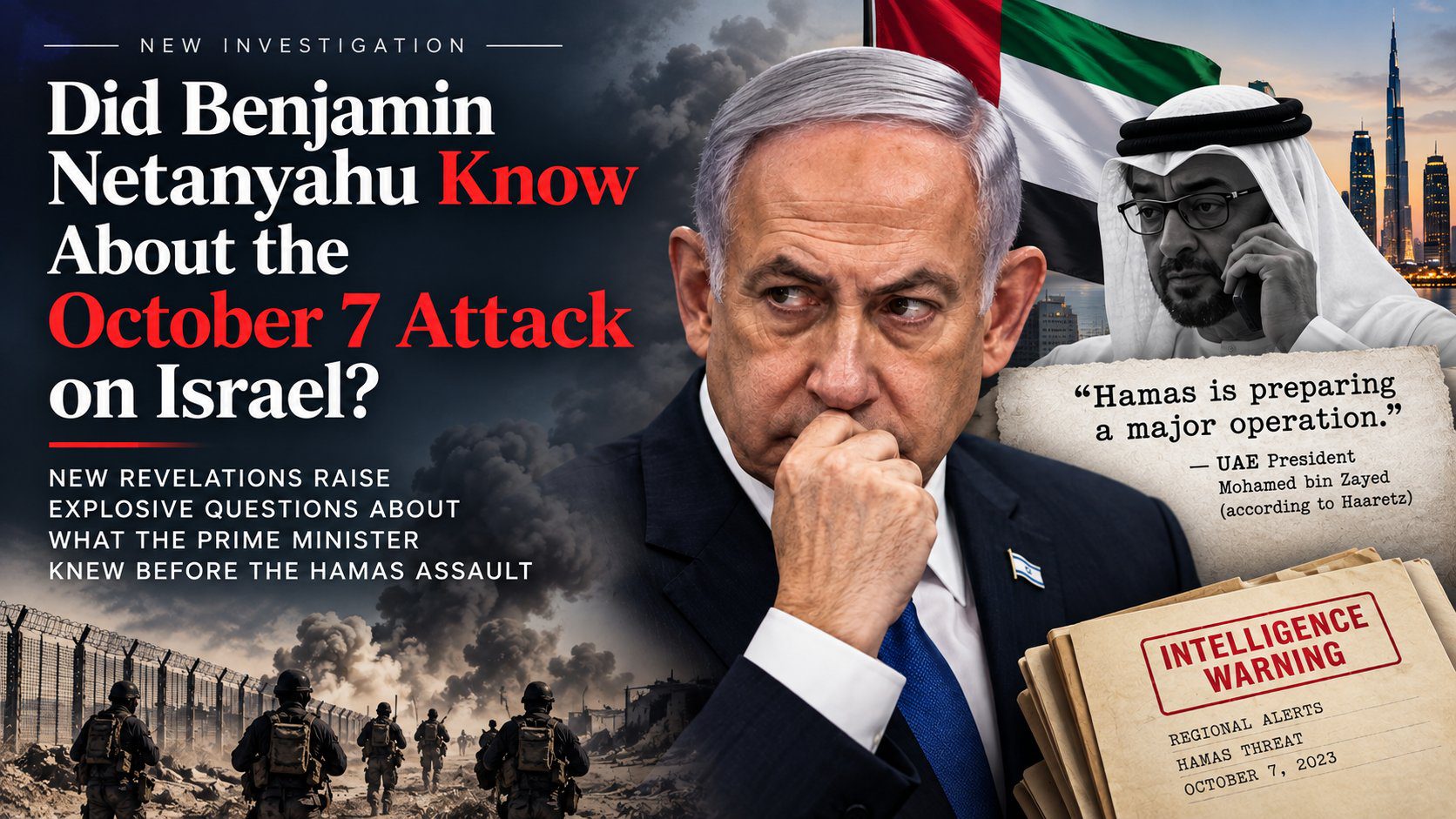 The UAE Warned Benjamin Netanyhu about the oct 7th attack The UAE Warned Benjamin Netanyhu about the oct 7th attack
