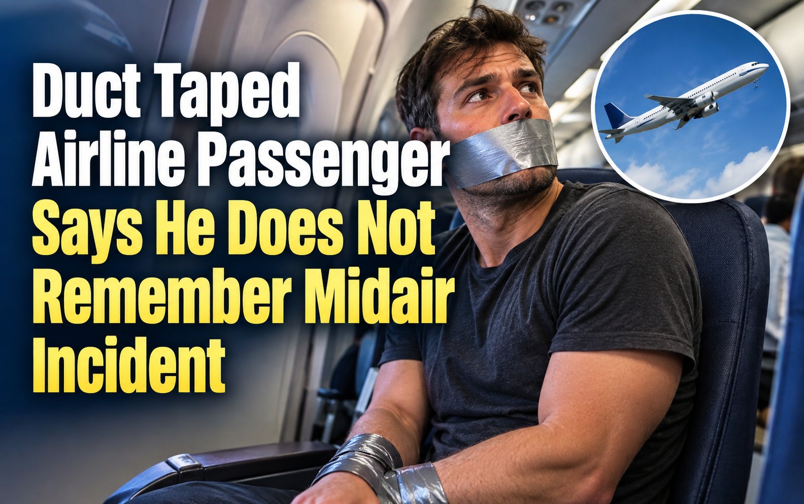 Duct Taped Airline Passenger