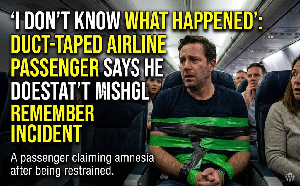 Duct Taped Airline Passenger