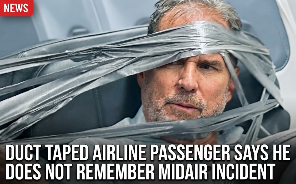 Duct Taped Airline Passenger