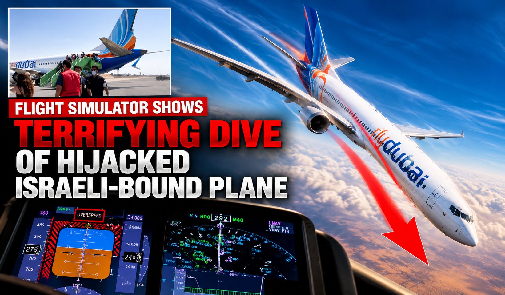 Flydubai Descent Flight Simulator Warning