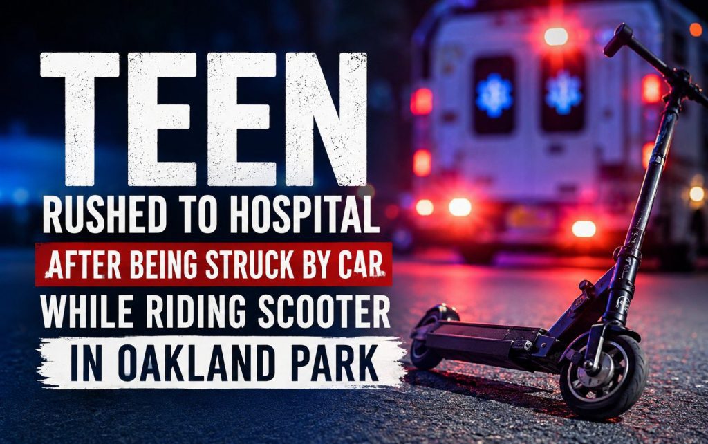 Struck by Car while riding scooter