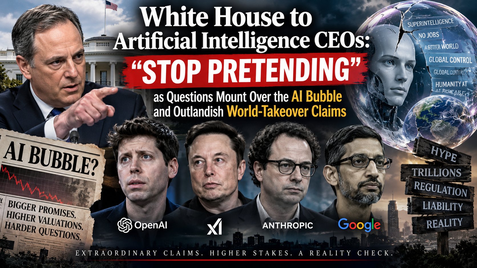 WH "stop Pretending" to AI CEO's