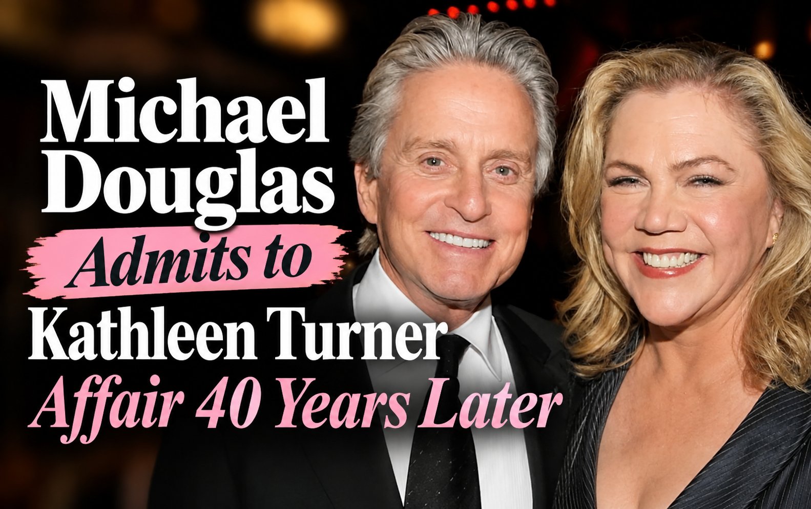 Michael Douglas and Kathleen Turner