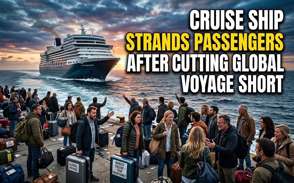 Cruise ship global voyage