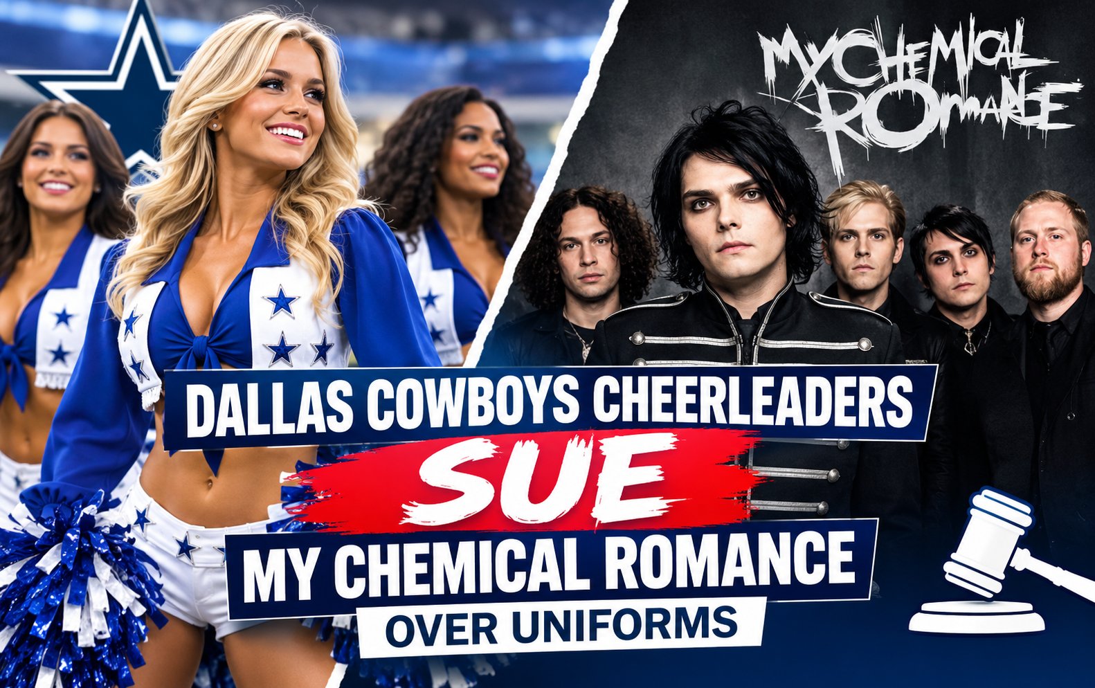 Dallas Cowboys Cheerleaders Sue My Chemical Romance