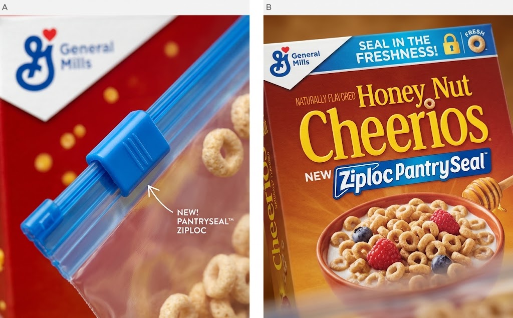 Cheerios Resealable Ziploc Bags