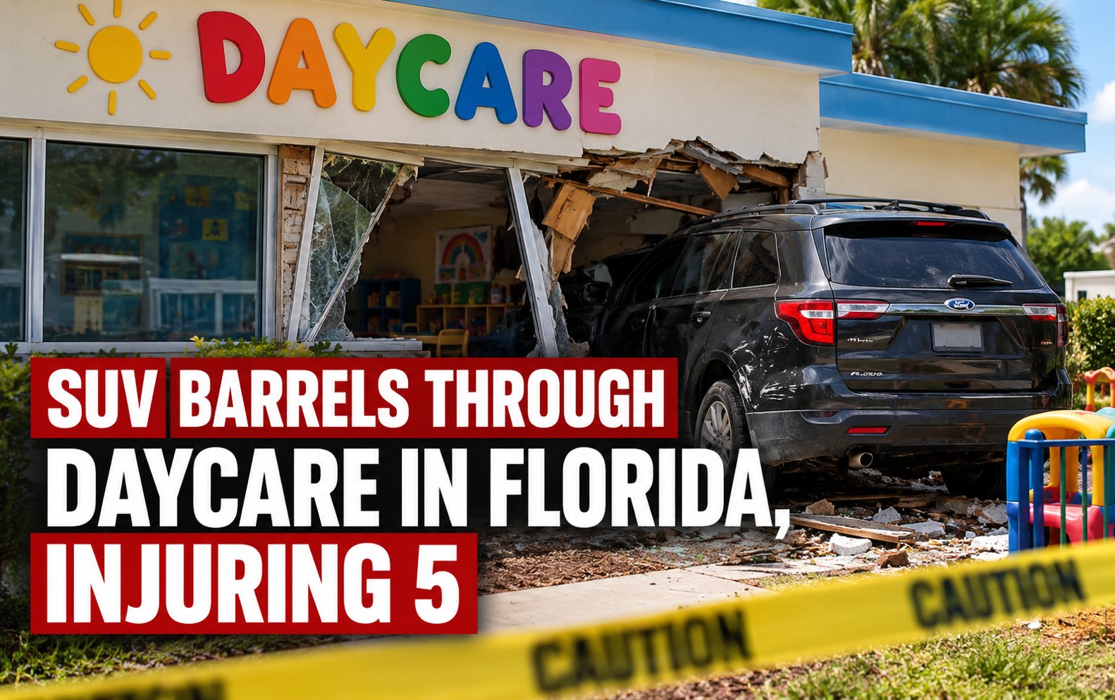 SUV Crashes Into Florida Daycare