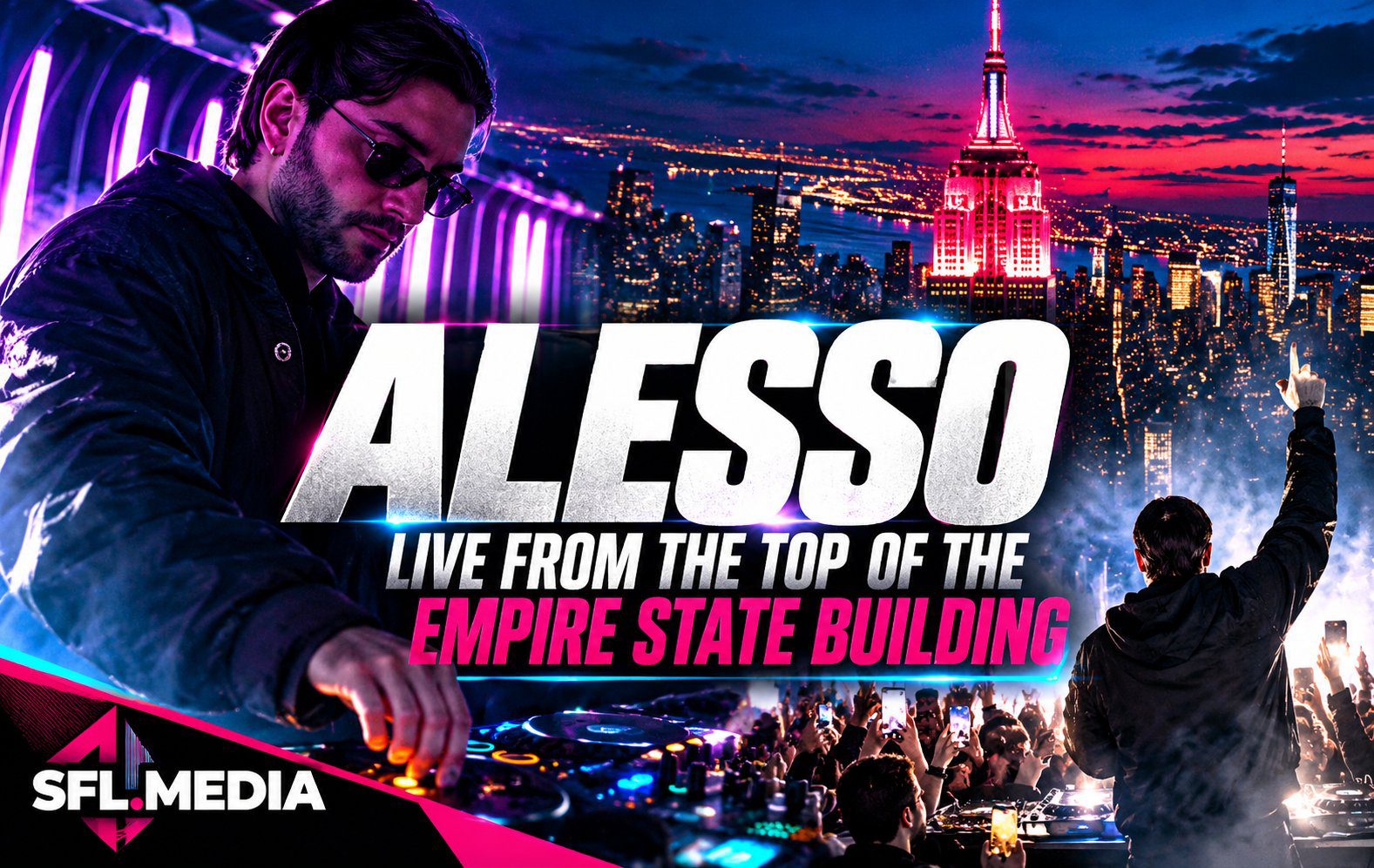 Alesso Live Atop the Empire State Building