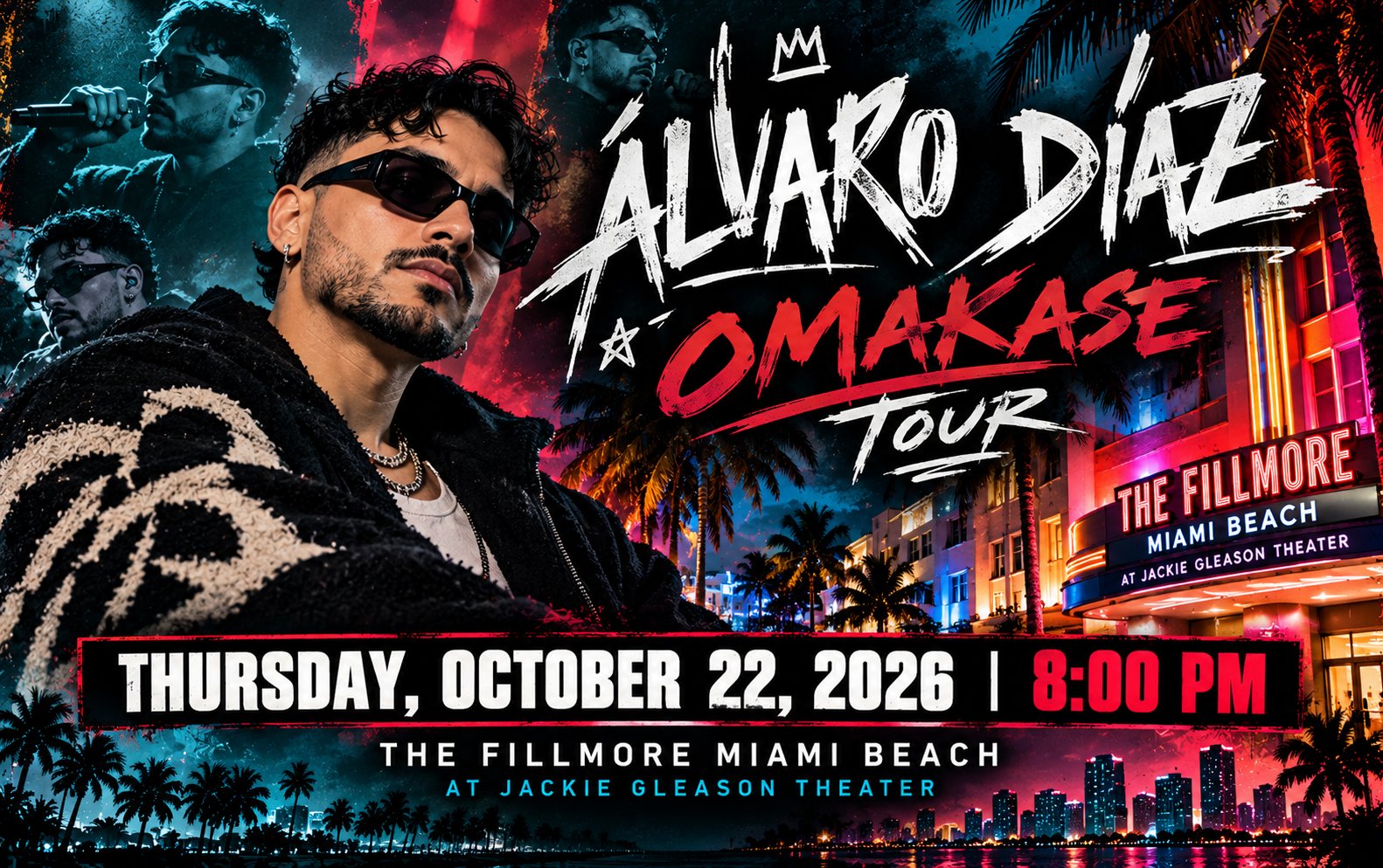 Álvaro Díaz Omakase Tour Miami Poster