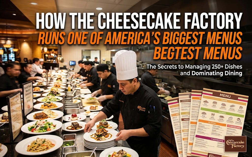 The Cheesecake Factory menu