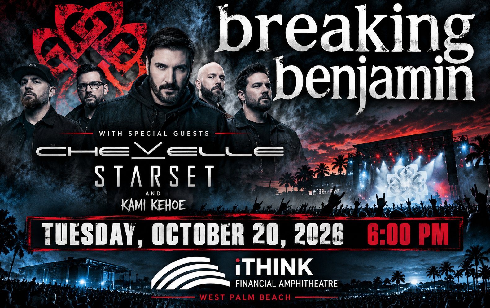 Breaking Benjamin Concert Poster