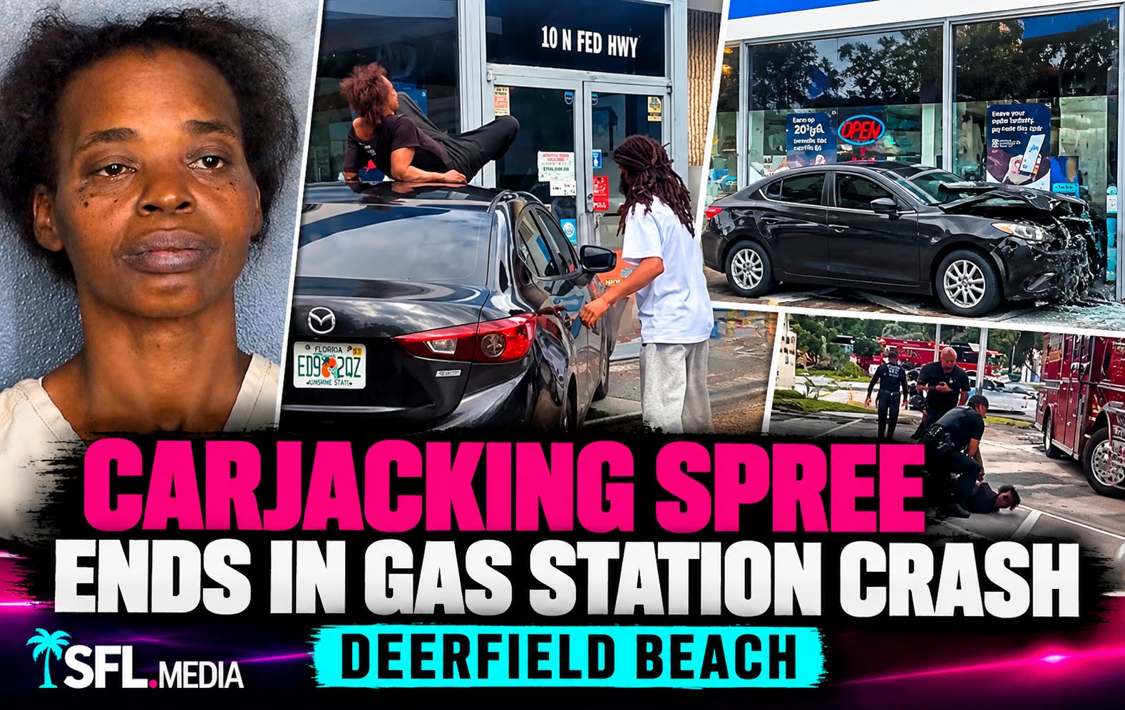 Carjacking Spree Ends in Crash