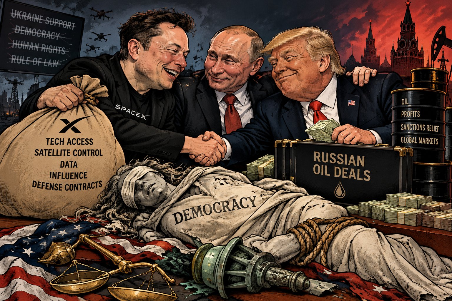 Trump and Elon - Russian Oil and Putin Trump and Elon - Russian Oil and Putin